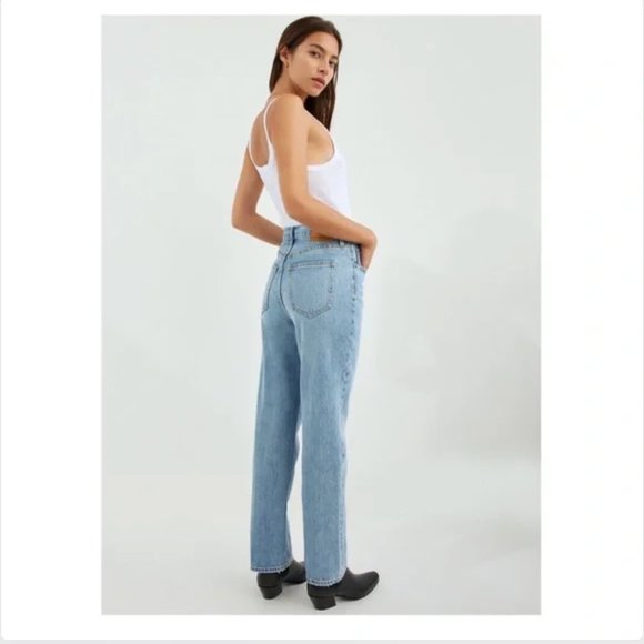 Aritzia DENIM FORUM The Joni High Rise Loose 29L in Picture This Bleu - Picture 2 of 8